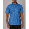 imageHUK Mens Pursuit Pattern Performance Short Sleeve Polo ShirtFish Wagon  Set Sail