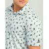 imageHUK Mens Pursuit Pattern Performance Short Sleeve Polo ShirtHarbor Mist 20