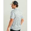 imageHUK Mens Pursuit Pattern Performance Short Sleeve Polo ShirtHarbor Mist 20