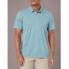 imageHUK Mens Pursuit Pattern Performance Short Sleeve Polo ShirtHeather  Tapestry
