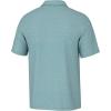 imageHUK Mens Pursuit Pattern Performance Short Sleeve Polo ShirtMarine Blue Heather
