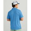 imageHUK Mens Pursuit Pattern Performance Short Sleeve Polo ShirtMarolina Blue