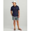 imageHUK Mens Pursuit Pattern Performance Short Sleeve Polo ShirtNaval Academy