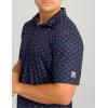 imageHUK Mens Pursuit Pattern Performance Short Sleeve Polo ShirtNaval Academy
