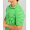 imageHUK Mens Pursuit Pattern Performance Short Sleeve Polo ShirtSummer Green
