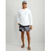 imageHUK Mens Pursuit Pattern Performance Short Sleeve Polo ShirtWhite