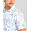 imageHUK Mens Pursuit Pattern Performance Short Sleeve Polo ShirtWhite 20