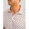 imageHUK Mens Pursuit Pattern Performance Short Sleeve Polo ShirtWhite 30