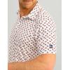 imageHUK Mens Pursuit Pattern Performance Short Sleeve Polo ShirtWhite 30