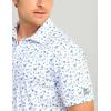 imageHUK Mens Pursuit Pattern Performance Short Sleeve Polo ShirtWhite 30
