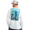 imageHUK Mens Pursuit Pattern Performance Short Sleeve Polo ShirtWhite 50