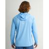 imageHUK Mens Pursuit Vented Long Sleeve Hoodie Fishing Shirt with HoodMarolina Blue