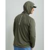 imageHUK Mens Pursuit Vented Long Sleeve Hoodie Fishing Shirt with HoodMoss
