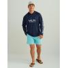 imageHUK Mens Pursuit Vented Long Sleeve Hoodie Fishing Shirt with HoodNaval Academy