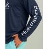 imageHUK Mens Pursuit Vented Long Sleeve Hoodie Fishing Shirt with HoodNaval Academy
