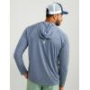 imageHUK Mens Pursuit Vented Long Sleeve Hoodie Fishing Shirt with HoodNaval Academy Heather