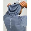 imageHUK Mens Pursuit Vented Long Sleeve Hoodie Fishing Shirt with HoodNaval Academy Heather