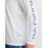 imageHUK Mens Pursuit Vented Long Sleeve Hoodie Fishing Shirt with HoodWhite  New