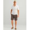 imageHUK Mens Standard Pursuit Pattern Performance Short Sleeve Polo Shirt White 50