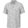 imageHUK Mens Pursuit Pattern Performance Short Sleeve Polo ShirtBeach Freedom  Harbor Mist