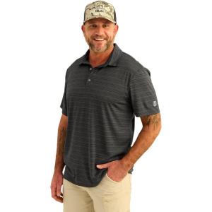 imageHUK Mens Pursuit Pattern Performance Short Sleeve Polo ShirtBlack