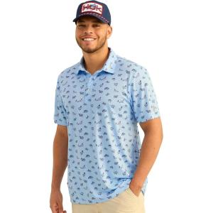 imageHUK Mens Pursuit Pattern Performance Short Sleeve Polo ShirtNaval Academy 30