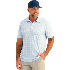 imageHUK Mens Pursuit Pattern Performance Short Sleeve Polo ShirtWindsurfer 20