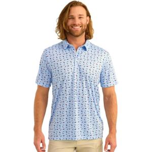 imageHUK Mens Pursuit Pattern Performance Short Sleeve Polo ShirtWindsurfer 30