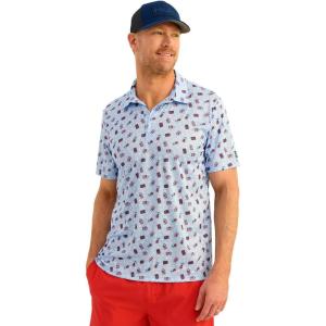 imageHUK Mens Pursuit Pattern Performance Short Sleeve Polo ShirtWindsurfer