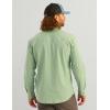 imageHUK Mens Next Level Solid Long Sleeve Fishing Button Down Shirt for MenFog Green