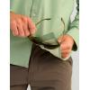 imageHUK Mens Next Level Solid Long Sleeve Fishing Button Down Shirt for MenFog Green