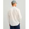 imageHUK Mens Next Level Solid Long Sleeve Fishing Button Down Shirt for MenWhite