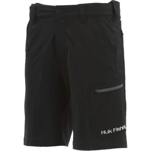 imageHUK Mens Next Level QuickDrying Performance Fishing ShortsBlack  105