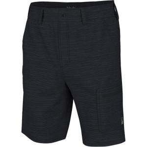 imageHUK Next Level Pattern 105quot QuickDrying Fishing Shorts for MenSlub  Black