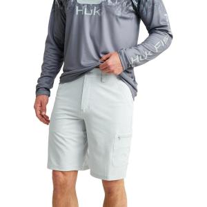 imageHUK Next Level Pattern 105quot QuickDrying Fishing Shorts for MenSlub  Harbor Mist