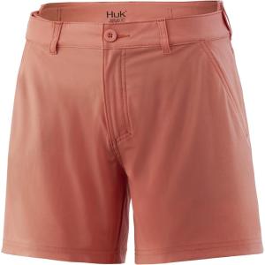 imageHUK Womens Next Level QuickDrying Performance ShortsFusion Coral
