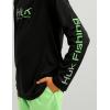 imageHUK Boys Pursuit Graphic Long Sleeve Fishing Shirt for KidsBlack 20