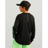 imageHUK Boys Pursuit Graphic Long Sleeve Fishing Shirt for KidsBlack 20