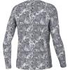 imageHUK Boys Pursuit Graphic Long Sleeve Fishing Shirt for KidsFin Flats  Volcanic Ash