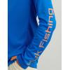 imageHUK Boys Pursuit Graphic Long Sleeve Fishing Shirt for KidsOcean Blue