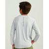 imageHUK Boys Pursuit Solid Long Sleeve Fishing Shirt for KidsHarbor Mist