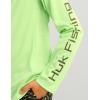 imageHUK Boys Pursuit Solid Long Sleeve Fishing Shirt for KidsSummer Green Heather