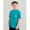 imageHUK Boys Short Sleeve Performance Tee Kids Fishing TShirtRad Series  Algiers Blue