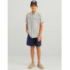 imageHUK Kids Tide Point Short Sleeve Shirt Fishing Button Down for KidsHarbor Mist