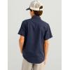 imageHUK Kids Tide Point Short Sleeve Shirt Fishing Button Down for KidsNaval Academy