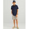 imageHUK Kids Tide Point Short Sleeve Shirt Fishing Button Down for KidsNaval Academy