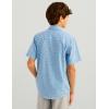 imageHUK Unisex Kids Kona Pattern Short Sleeve Fishing Button Down ShirtMarolina Blue