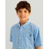 imageHUK Unisex Kids Kona Pattern Short Sleeve Fishing Button Down ShirtMarolina Blue