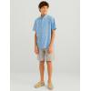 imageHUK Unisex Kids Kona Pattern Short Sleeve Fishing Button Down ShirtMarolina Blue