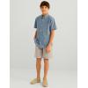 imageHUK Unisex Kids Kona Pattern Short Sleeve Fishing Button Down ShirtNight Owl